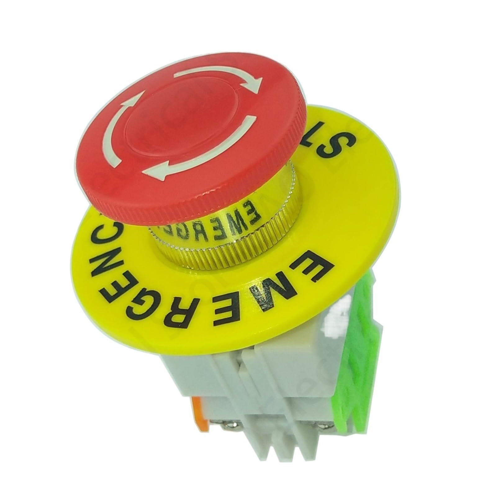 Bouton d'arrêt d'urgence LAY37 1NO 1NC commutateur de sécurité pour moteur