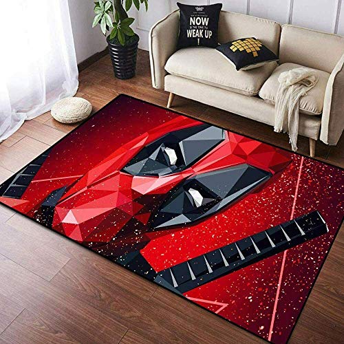 BILIVAN The Avengers Deadpool Teppich für Kinderzimmer, Spielzimmer, Schlafzimmer (80 x 120 cm)