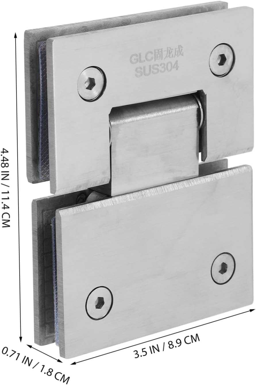 Artibetter Bathroom Partition Hardware Shower Door Hinge Easy Installation Shower Door Pivot Hinge