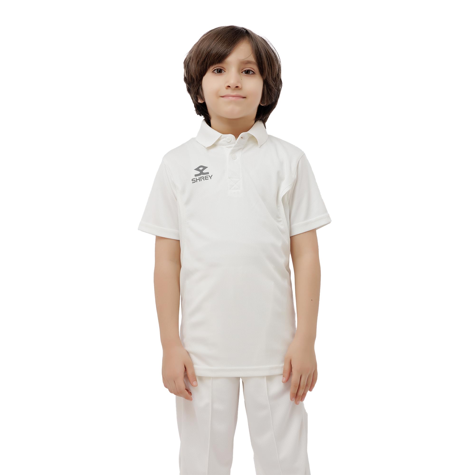 SHREY Cricket Match Polo T Shirt 2.0 Short Sleeves for Boys (Junior)-image-2