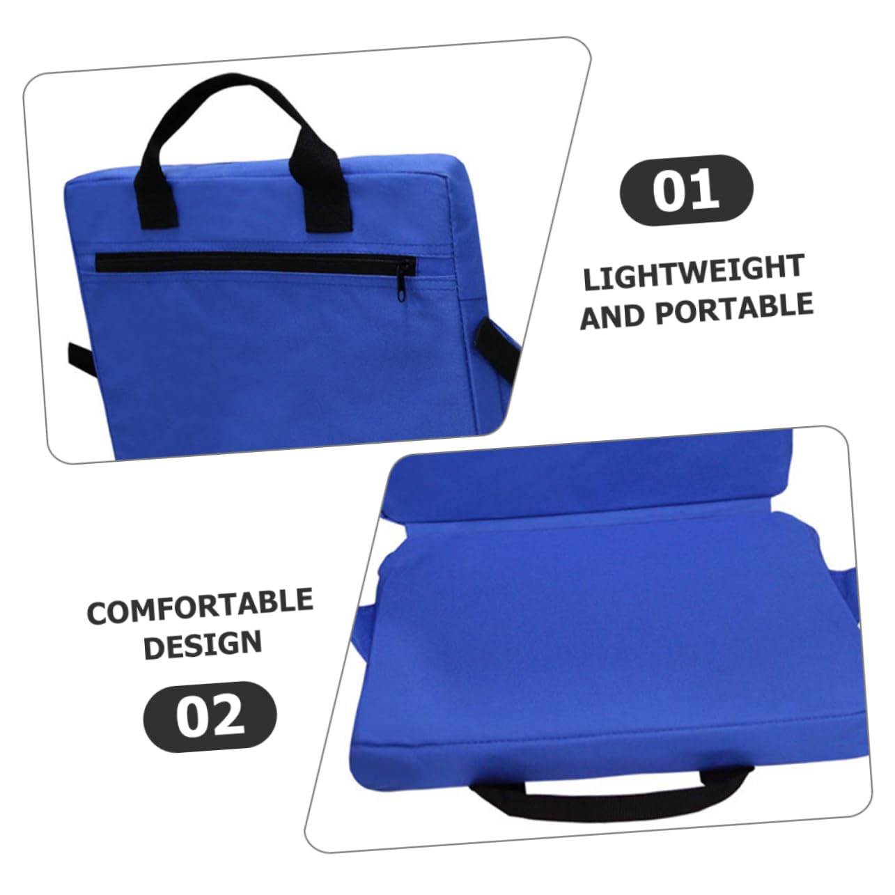Faltbares Outdoor Sitzkissen aus Oxford Wasserabweisend Leicht Tragbar für Camping Picknick Park mit Komfortabler Polsterung und Robustem Material in Blau