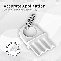 Vista 5 de Llave dispensadora de toallas de papel y 5 metanillos, llave dispensadora de papel higiénico, reemplazo universal para dispensadores de toallas