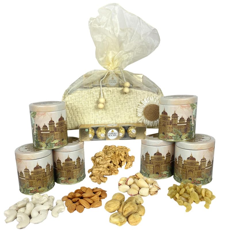 Image of NUTRI MIRACLE Nut Jar Combo - Rakhi Gift for Bhabhi Bhai