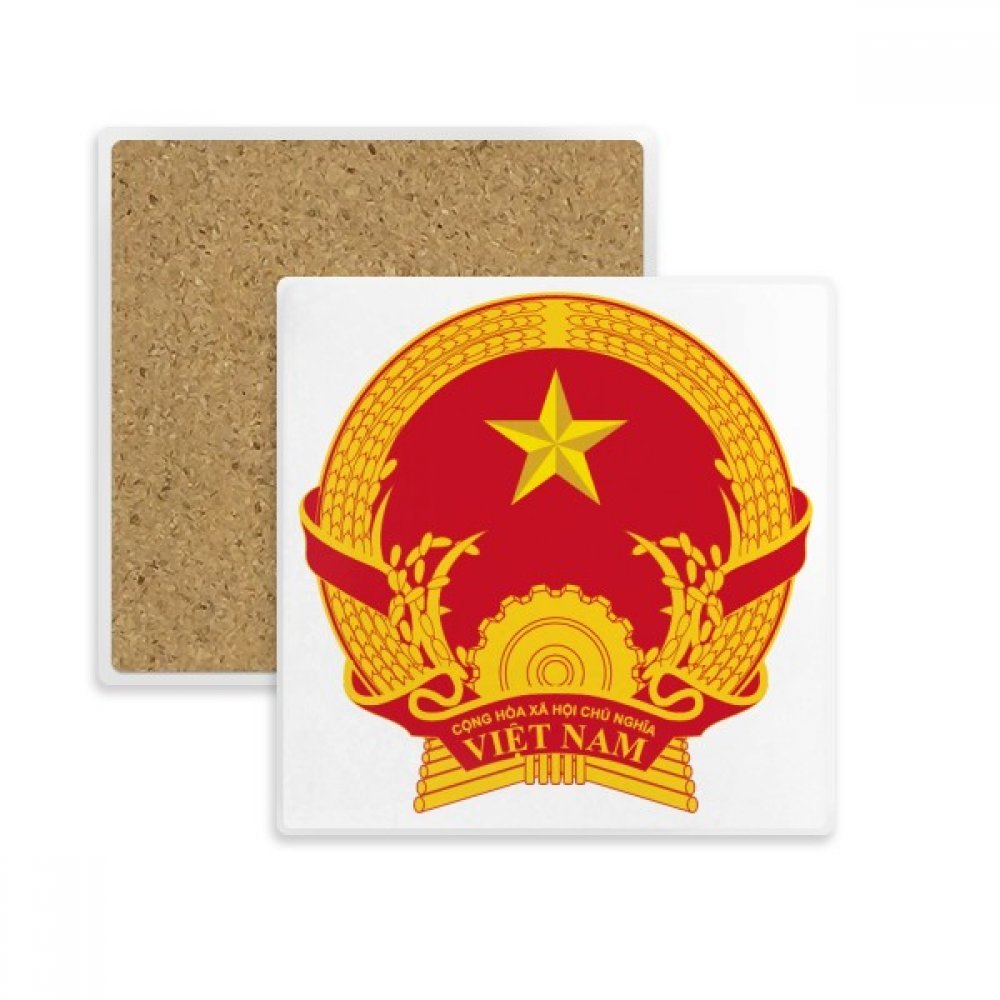 Tasse Vietnam Asie Emblème National avec dessous de verre absorbant