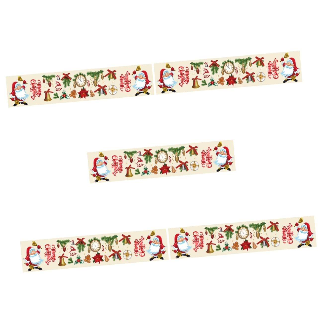 Chemin de table de Noël Cabilock déco table à manger lot de 5 pièces