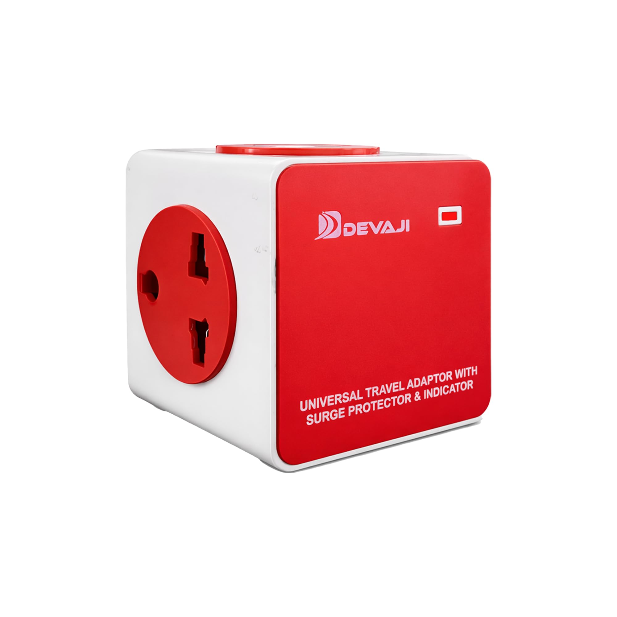 DEVAJI 285 3 Pin Multiplug Adapter with 4 Universal Sockets | 1500W Heavy Duty | Surge Protection & Child Safety Shutter | LED Indicator | Travel & Home Office Socket for Laptop, Mobile, Power Bank-picture-49