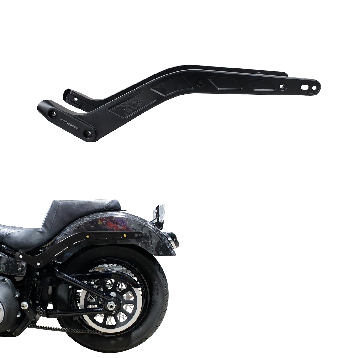 Amazon | POWER JAMES ブラック アルミニウム 180/70B16 リア