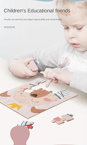 Miniatura 4 de 24 piezas de rompecabezas de papel para niños de 1 a 3 años de edad de 2 a 4 años, educación temprana, educativo, jardín de infantes, dibujos