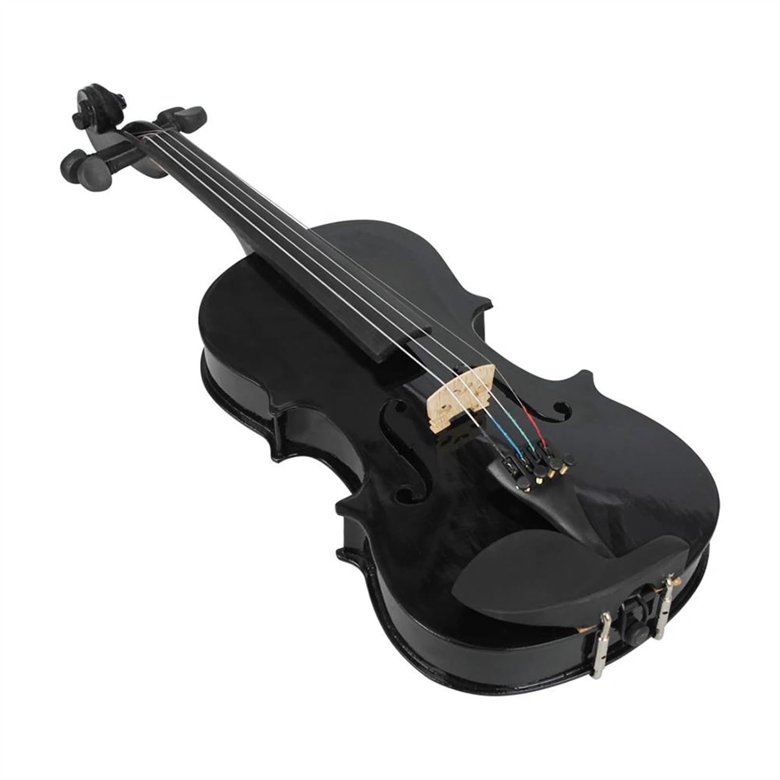 Violino Kit Di Violino Acustico Per Violino Acustico Nero A Grandezza Naturale 4/4 Con Custodia E Archetto Per Violino Principiante