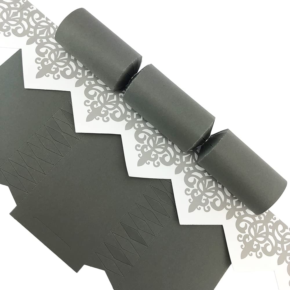 Deep Grey | Craft Kit to Make 4 Standard DIY Crackers | Eco Recyclable
