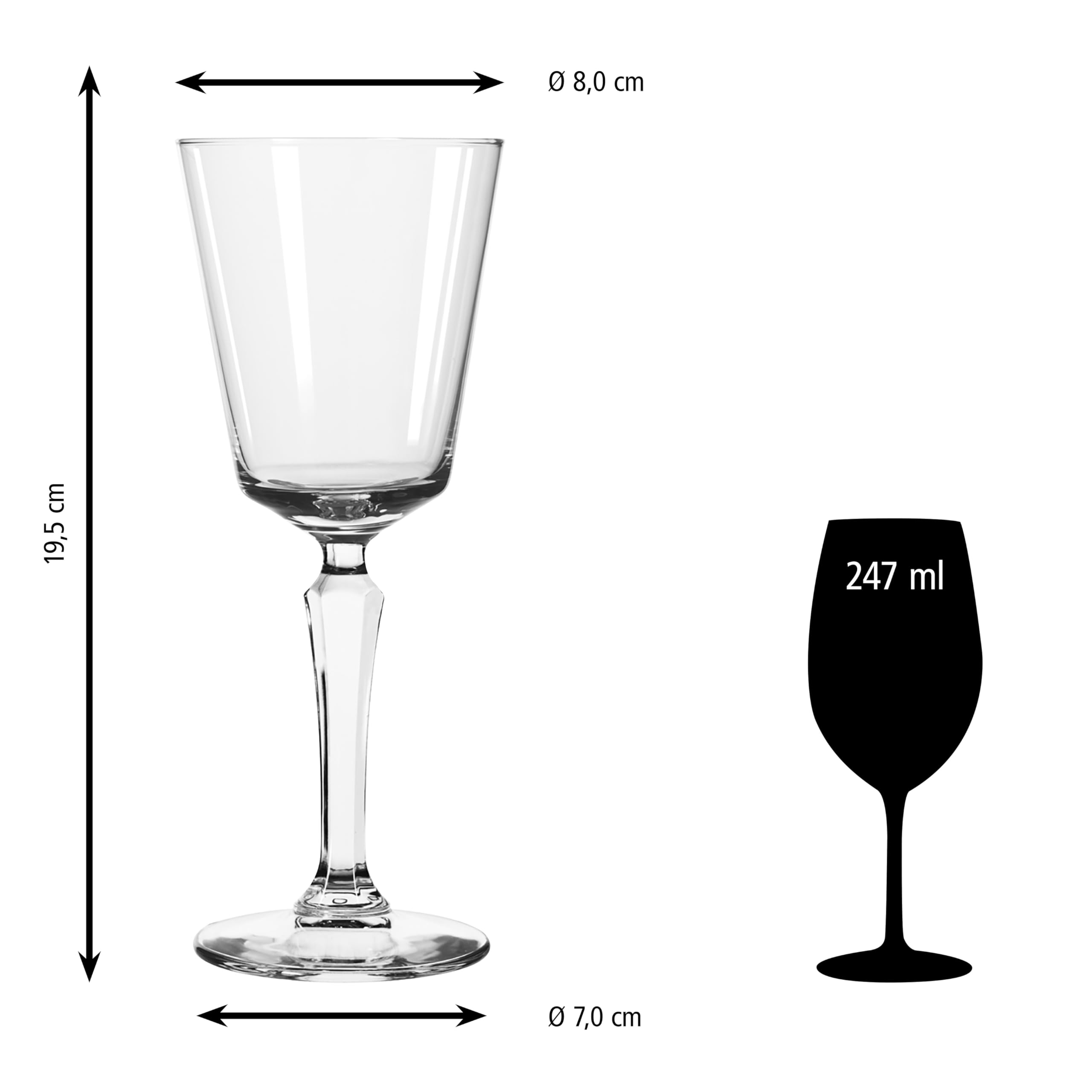 LIBBEY 70292 Weinglas "SPEAKEASY", 247 ml, 12er Set