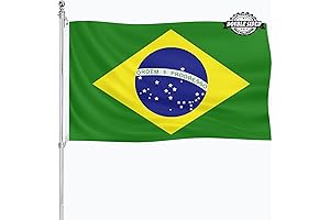 Brazilian Flag 3x5 - Outdoor Brazilian Flags Double Sided Premium National Flag