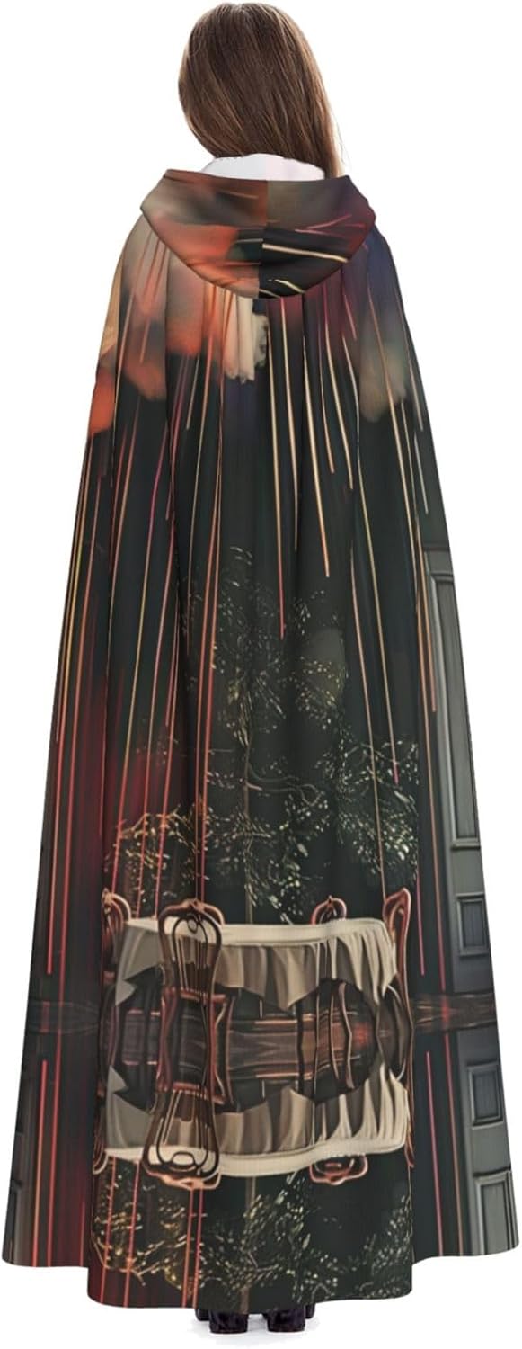 Cloud Cafe Unique Darkness Poncho Shawl - Customizable Wearable Blanket for Women, Perfect Halloween Costume Accessory, Knight, Akatsuki, and More