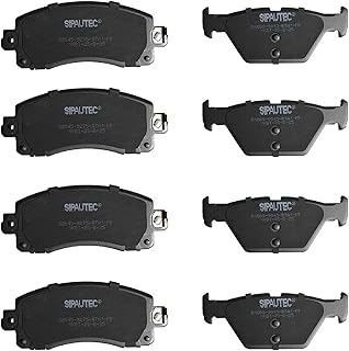 Front & Rear Carbon Fiber Ceramic Brake Pads Compatible with Subaru Forester, Outback Legacy Crosstrek 2019 2020 2021 2022 2023 2024 2025 | OEM Fitment | Low Noise | Dust Free | 8 Brake Pads