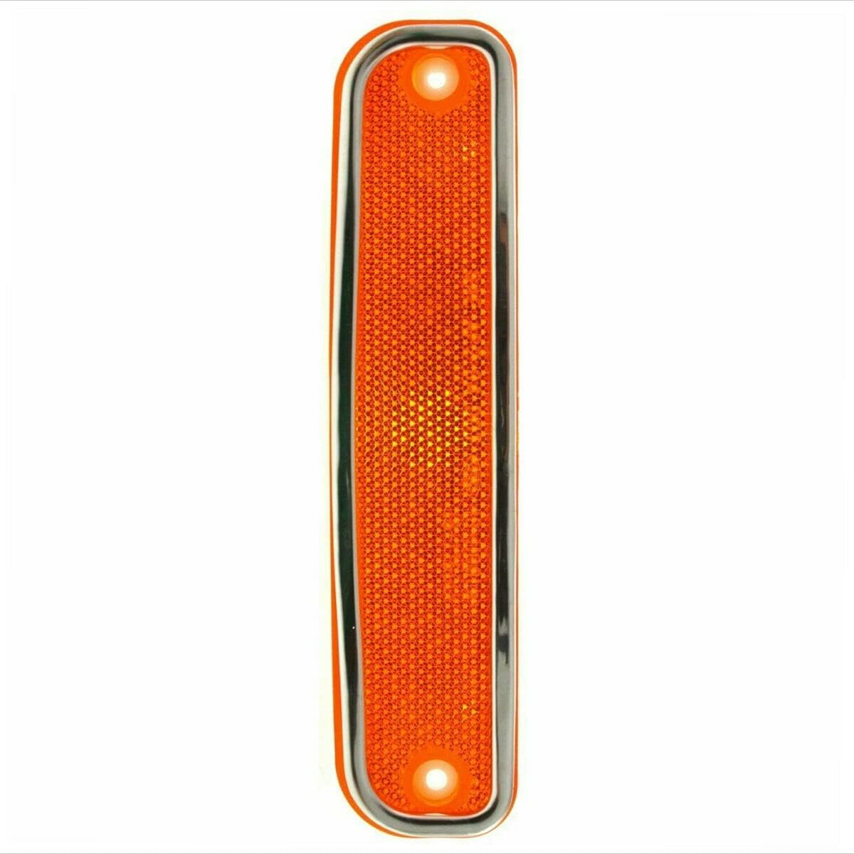 Parts N Go Side Marker Light Set Replacement with Chrome Trim For 1973-1980 C/K Pickup Truck Suburban Blazer Jimmy Driver & Passenger Side Left Right - GM2550108 6270434