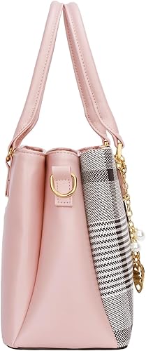 Miniatura 5 de KKXIU 3 Zippered Compartments Purses and Handbags for Women Top Handle Satchel Shoulder Ladies Bags