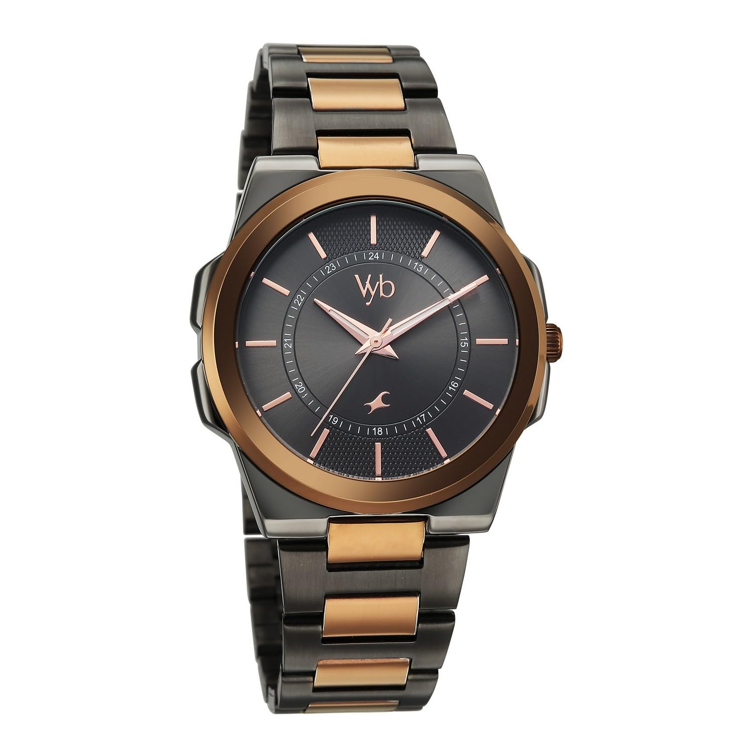 Fastrack Vyb 6.0 Nimbus Quartz Gun Round Dial Men's Watch