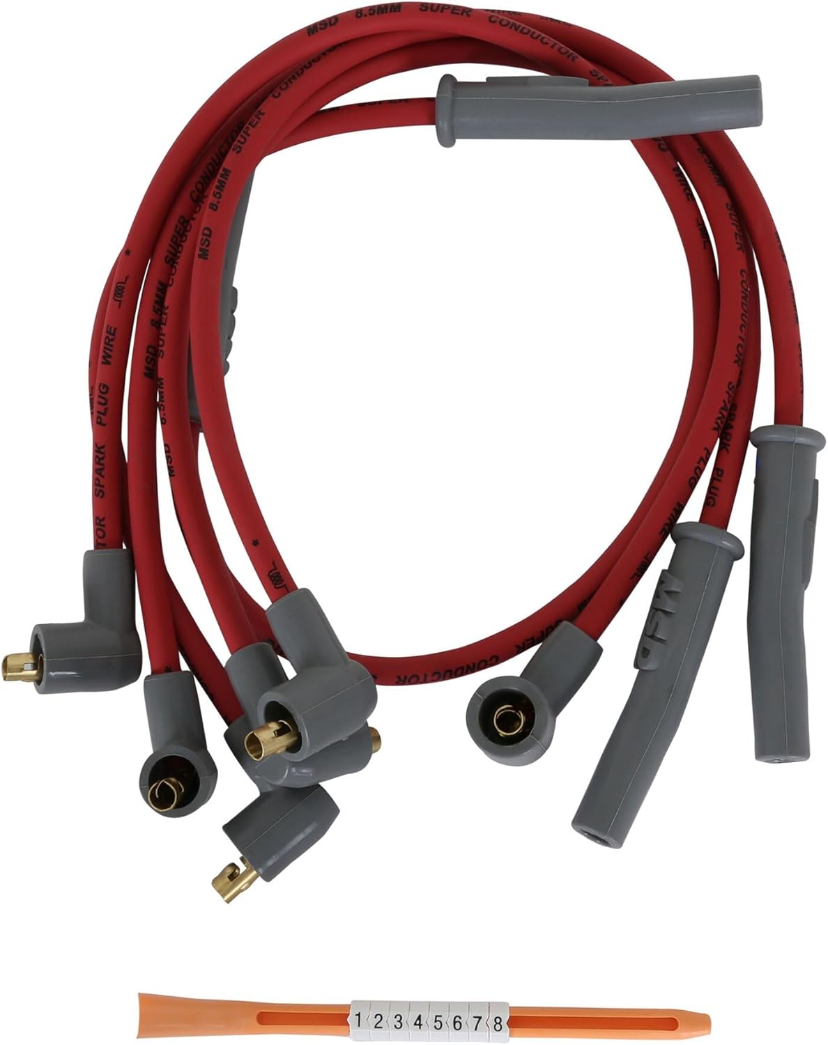 MSD 31949 Super Conductor Spark Plug Wire Set, 4 Cyl., 22R