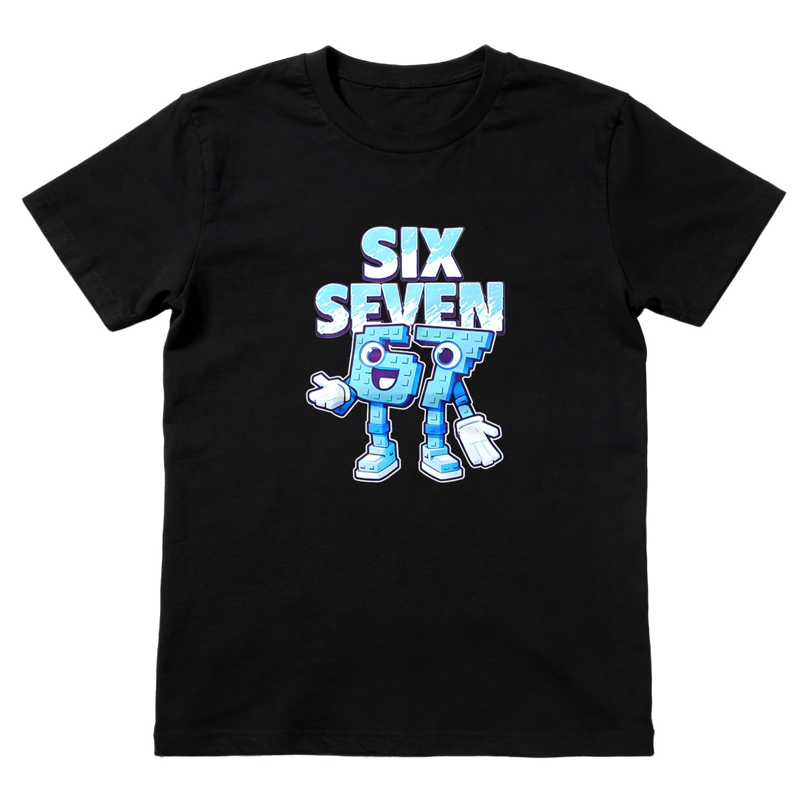 67 Meme T Shirt Kinder, Lustige Italian Brainrot 67 Jumper Kids Meme Six Seven Design Tshirt Schwarz für Jungen Mädchen, Steal a Brainrot 67 T-Shirt Geschenke für Weihnachten