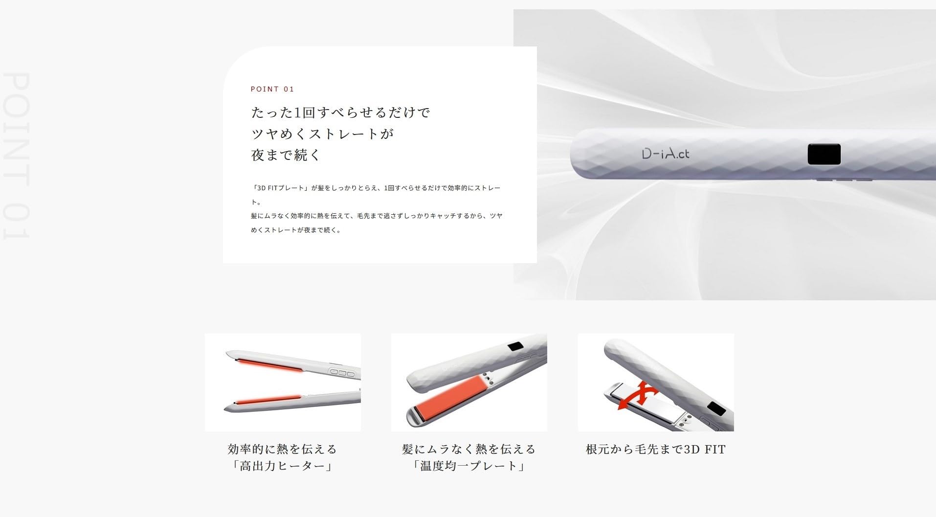 Amazon.co.jp: D-iA.ct(ダイアカラット) ストレートヘアイアロン