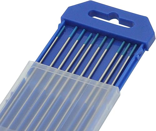 Miniatura 5 de Welding Knight Electrodos de tungsteno TIG Welding WL20 2% azul lantanado, paquete de 10 unidades (116 pulgadas)
