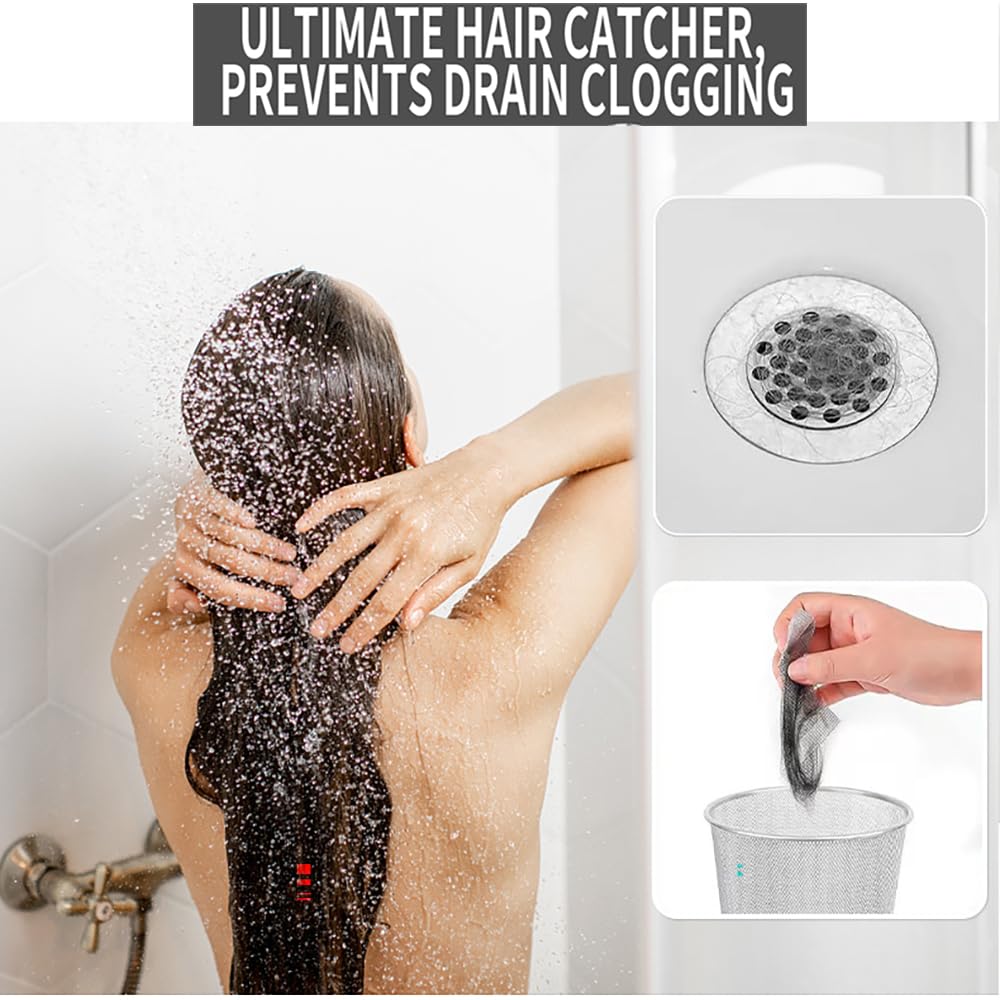 Attrape-Cheveux, Filtre Autocollant Jetable pour Drain de Sol de Cuisine de Salle de Bain, Filtre pour Attrape-Cheveux pour Drain de Douche, Empêche L | Leroy Merlin
