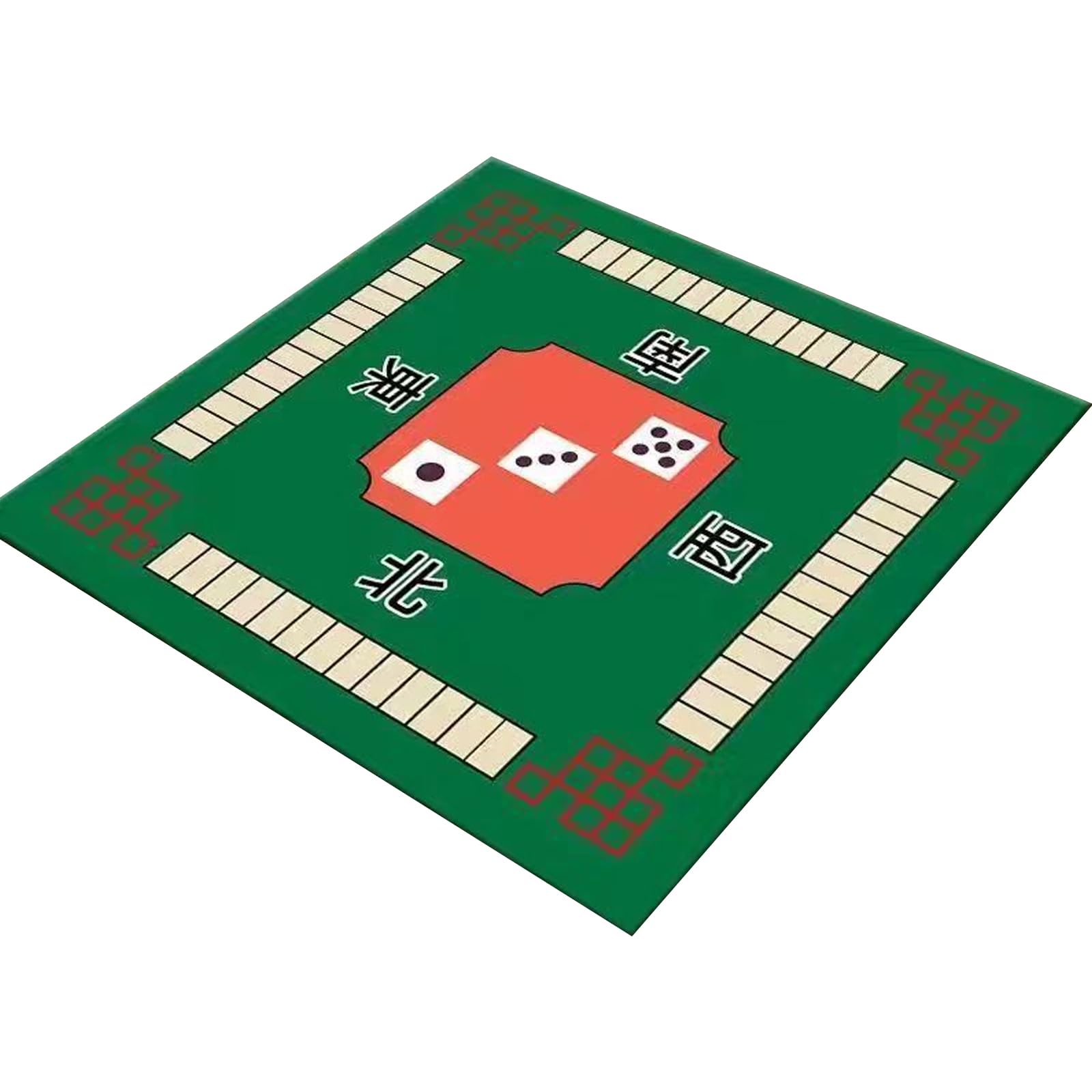 CGTQROVR Mahjong Mat Anti-Slip Mahjong Table Mat 31.5x31.5inch Noise Reduction for Table Wear-Resistant Game for Party Poker Card Family Board Games Green