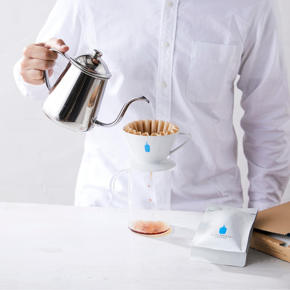 Amazon｜ブルーボトルコーヒー カラフェ 500ml 耐熱ガラス 抽出器具
