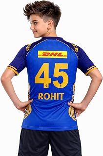 RockinRetailz New Rohit Sharma 45 MMII Cricket Jersey 2026 Blue for Kids Price In India