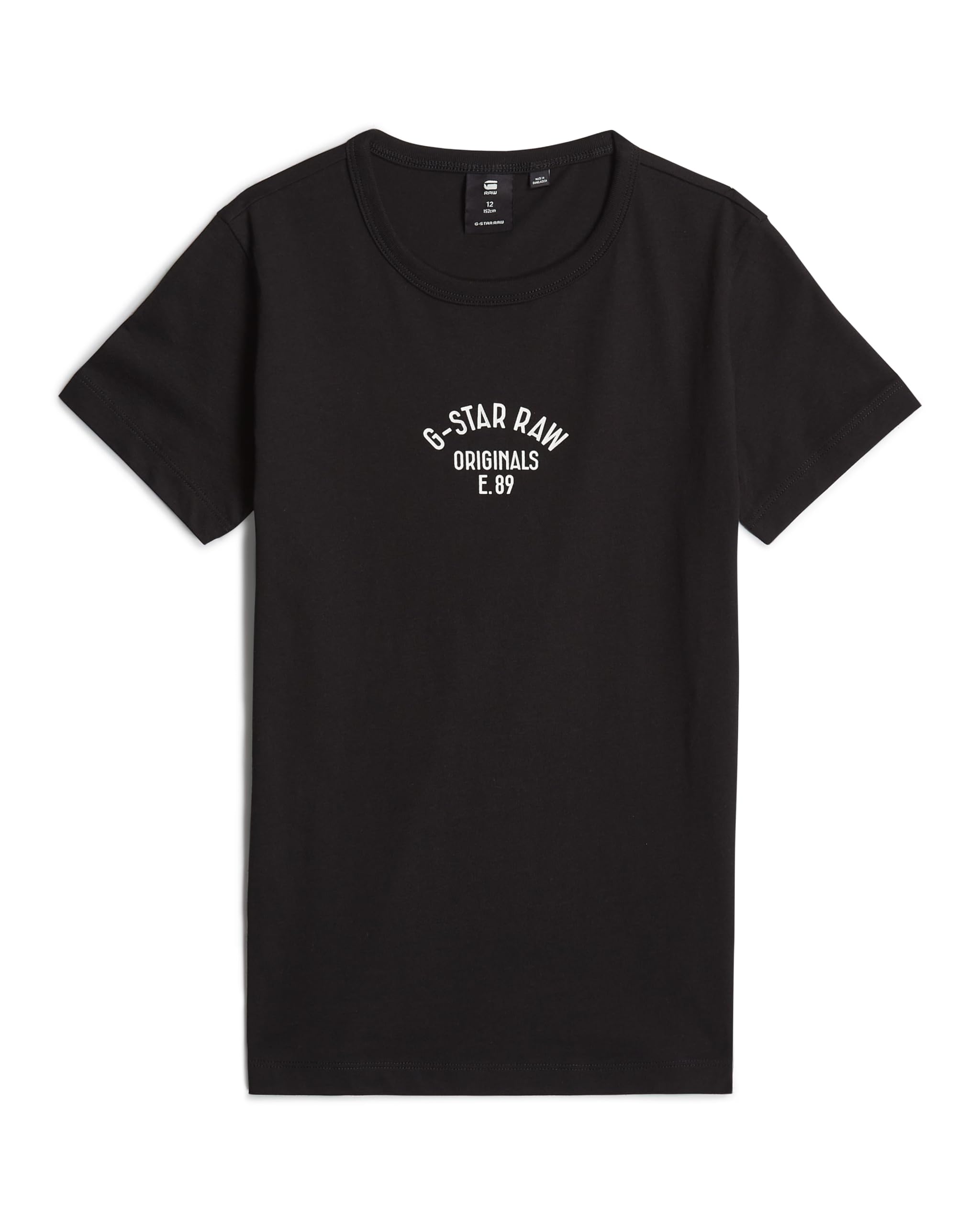 G-Star Girl's Kids Top Regular , Black (dk black D24973-01-6484), 8