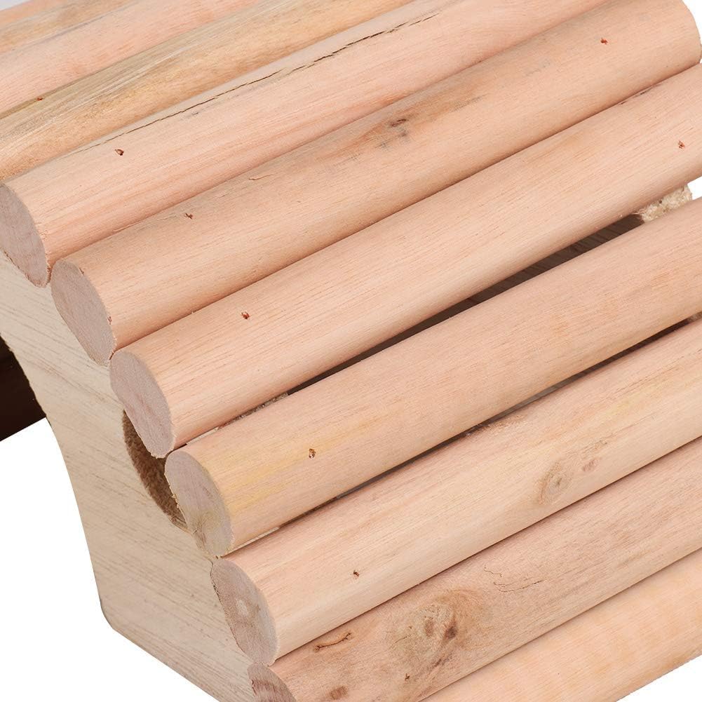 Hamsterhaus Aus Holz, Belüftetes, Gewölbtes Versteck, Gemütliches Käfignest Für Zwerghamster, Rennmäuse Und Andere Kleintiere, Ideal Zum Spielen Und Schlafen