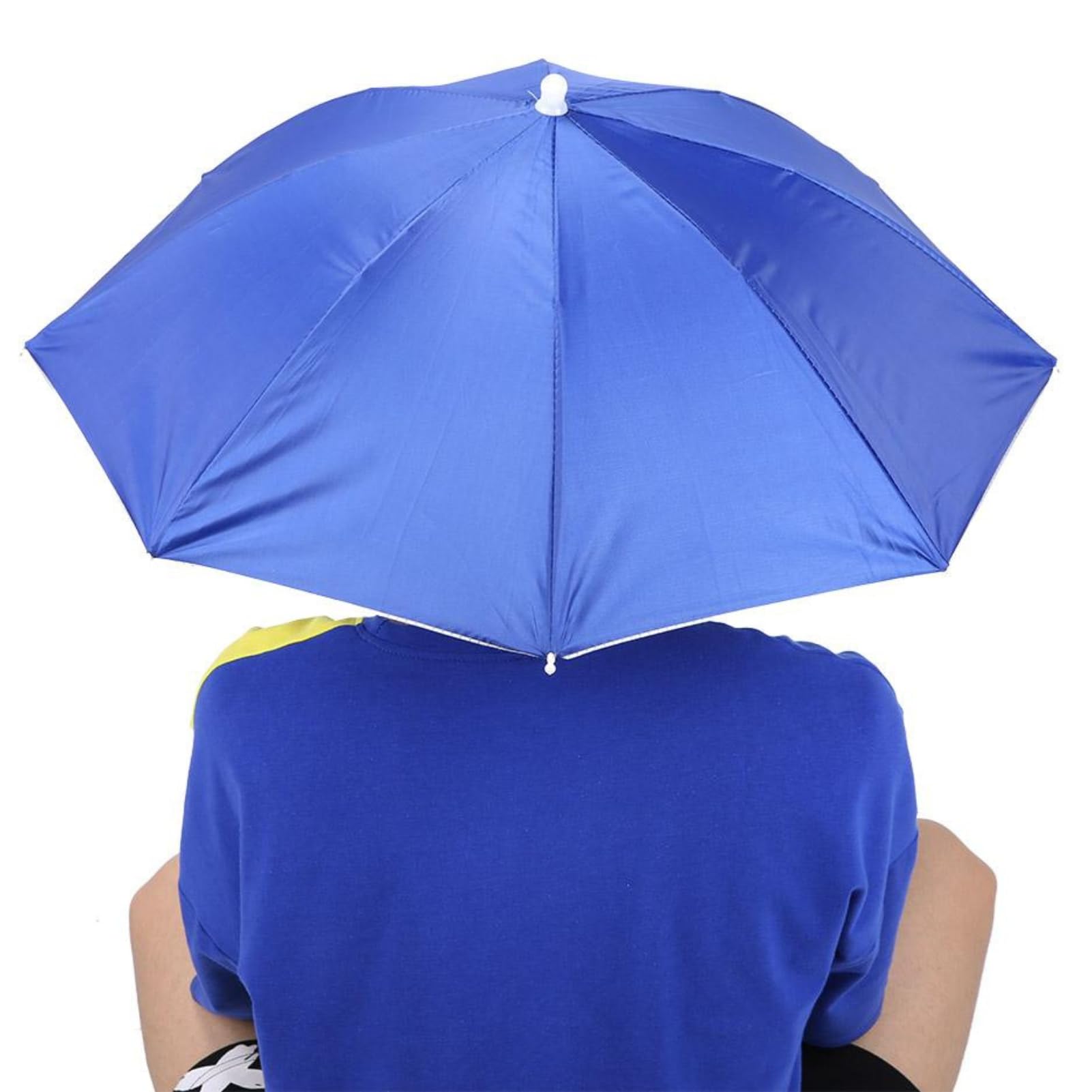 Chapeau Parapluie, Chapeaux Parapluie 65 Cm pour Adultes, Chapeau Parasol Pliable, Chapeau Parapluie, Protection Solaire pour la Pêche, le Golf, le Jardinage, la Plage