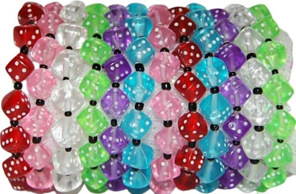 1 Dozen Bunco Dice Bracelets - Perfect for Bunco Night Gifts, Prizes, Casino-Themed Wedding Favors, and Party Supplies