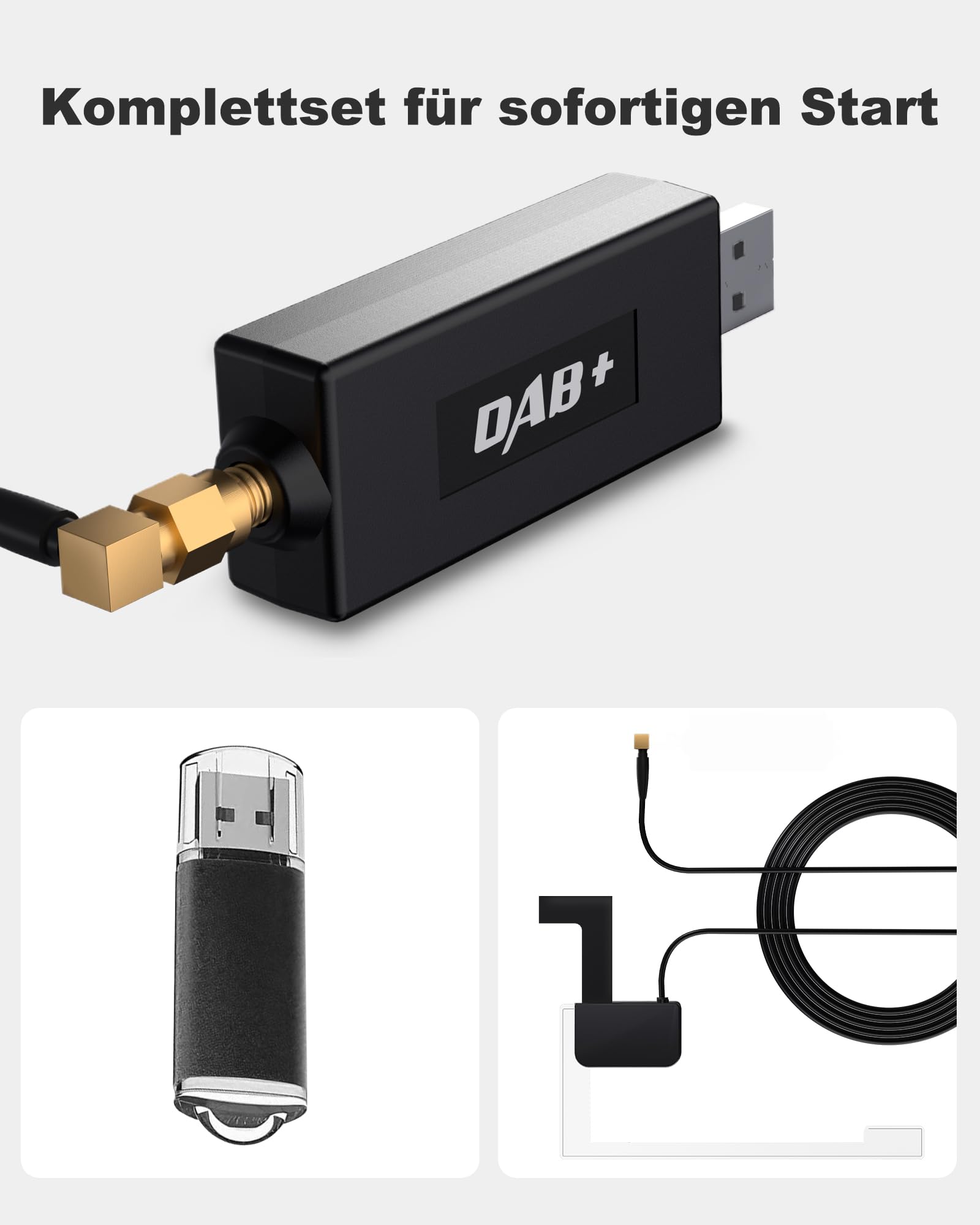 Professioneller DAB/DAB+ Adapter für Android Autoradio, Plug & Play