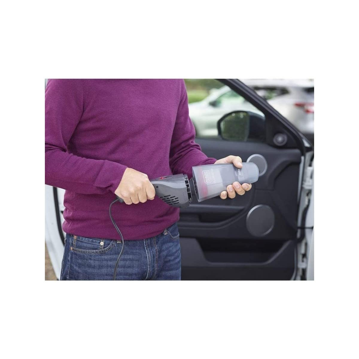 BLACK+DECKER dustbuster Aspirateur de Voiture Portable avec Câble 12V, NVB12AV-XJ