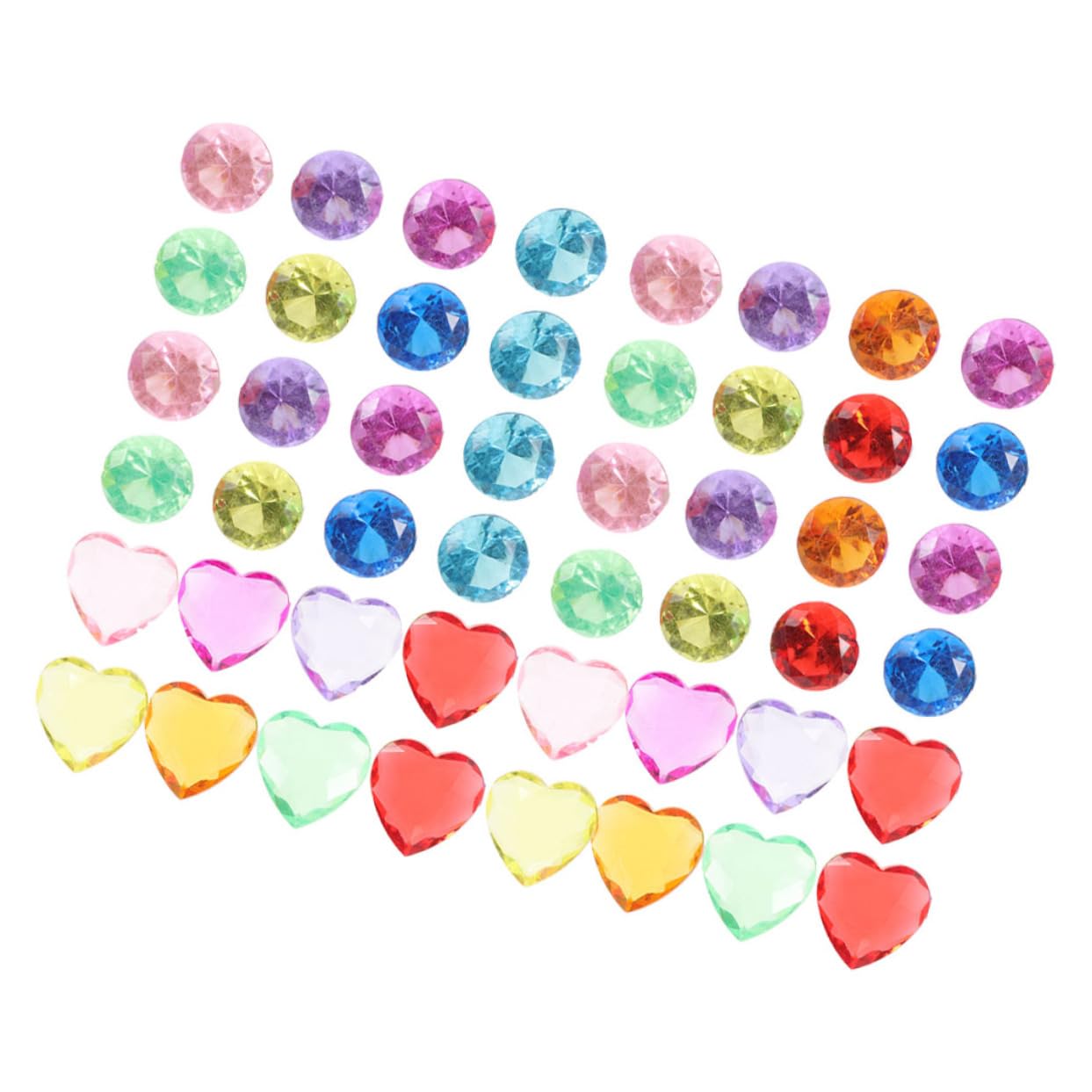 Toyvian Diamond Toy for Boys and Girls Colorful Plastic Gems Diving Gems Pool Decor Large Size for Treasure Hunt