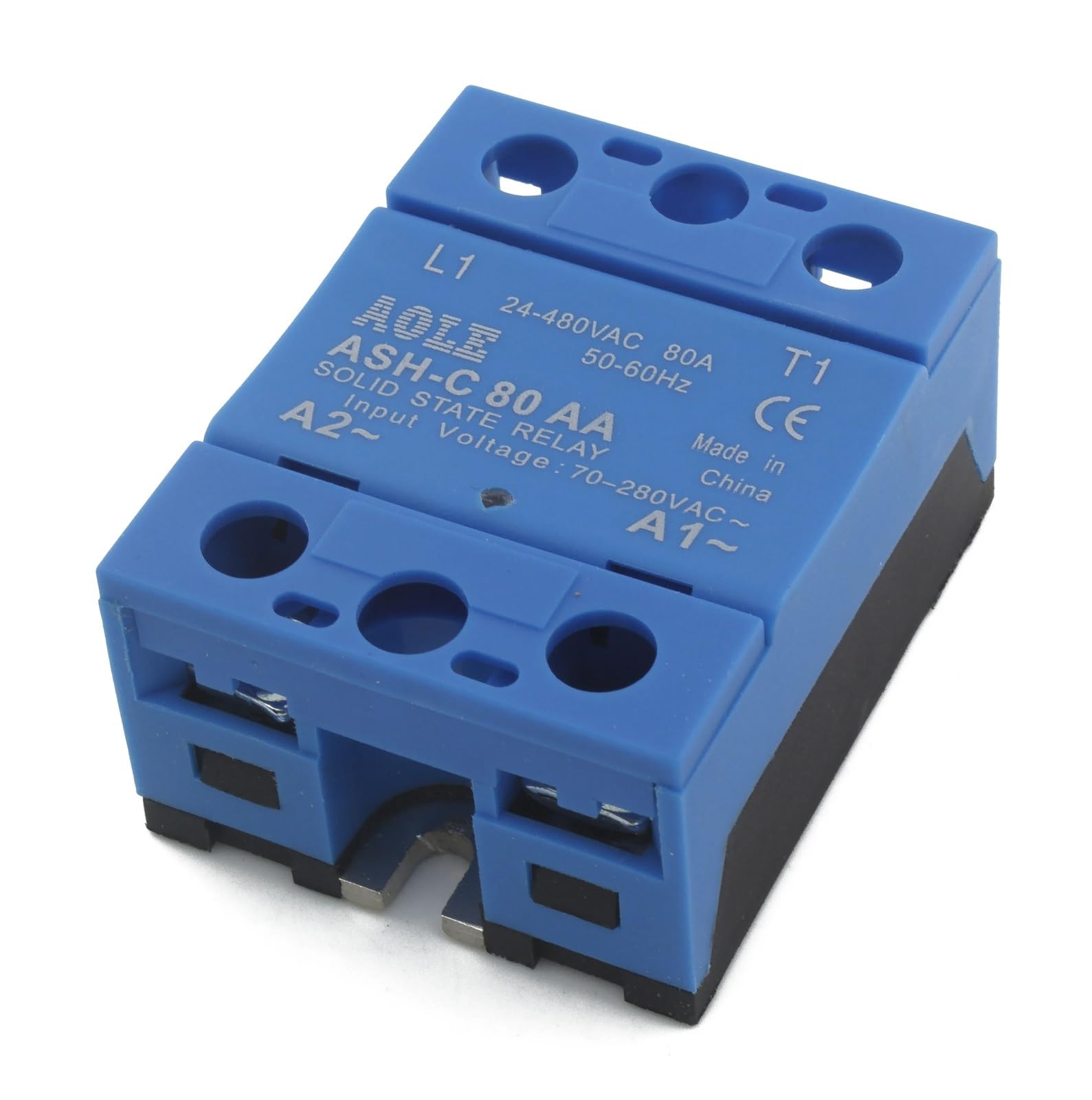 VDOQTLJT ASH-C-80AA Single Phase AC to 80A 24-480VAC Solid State Relay 80AA SSR