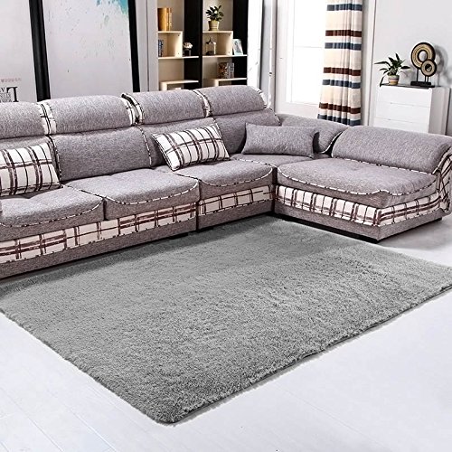 lzndeal - Alfombra de suelo Shaggy cómoda y antideslizante, terciopel
