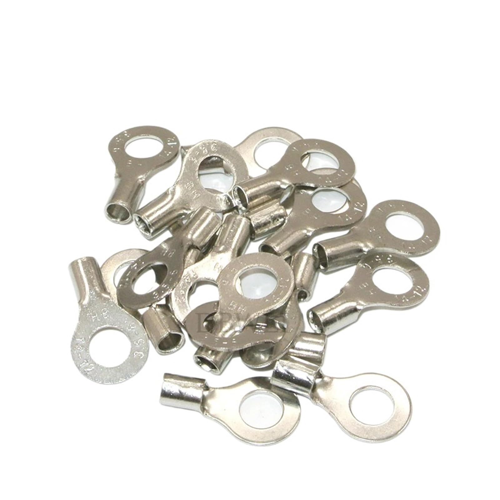 Kupferkabelschuhe 1000PCS RNB1.25-8 Ring Crimp Terminals Elektrische Draht Stecker M8 Nicht-isolierte Runde Rot Kupfer Ferrule Lugs Kabel Schuh