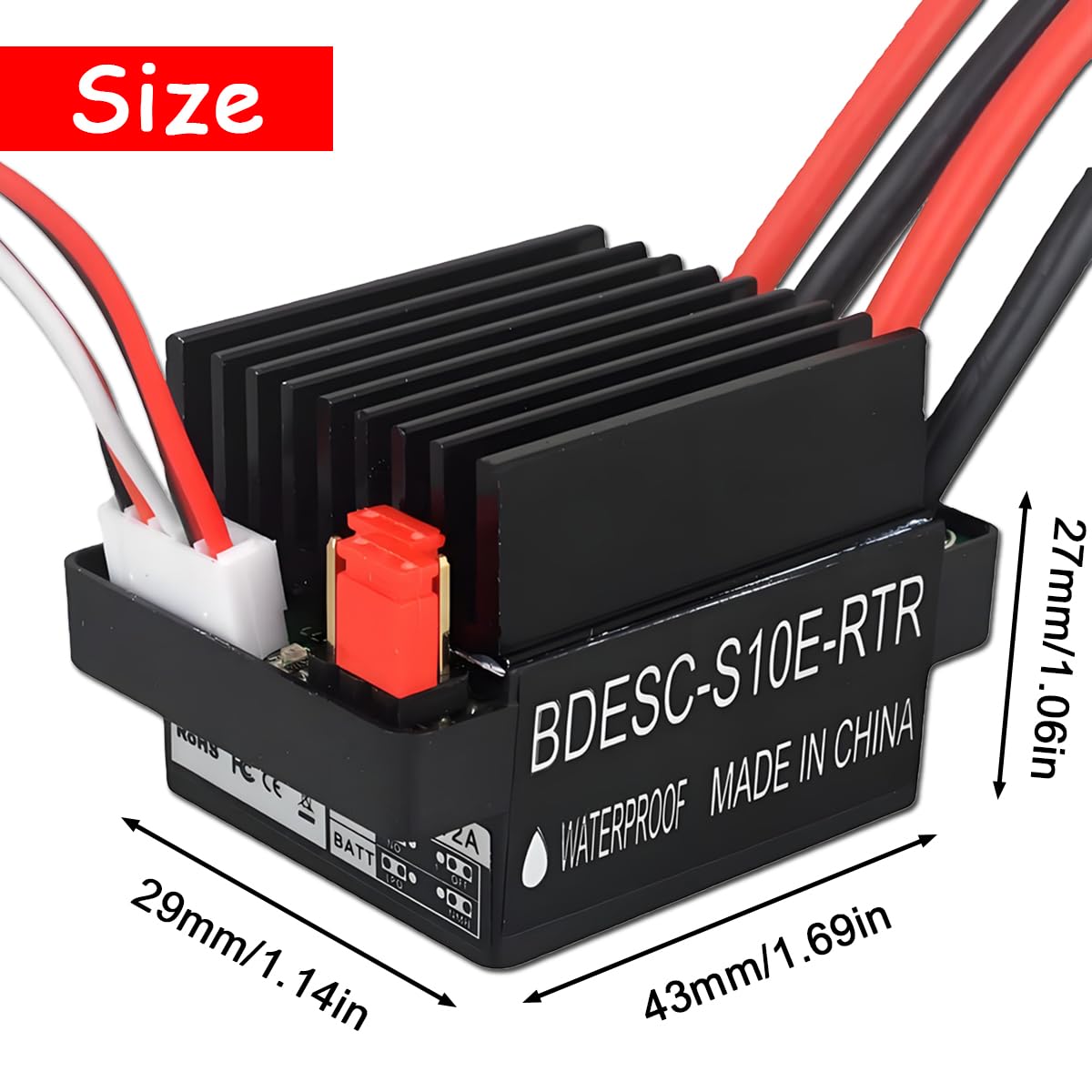 ZHUROUPU 2Pcs 320A Brushed ESC Rc Motor - Image 2