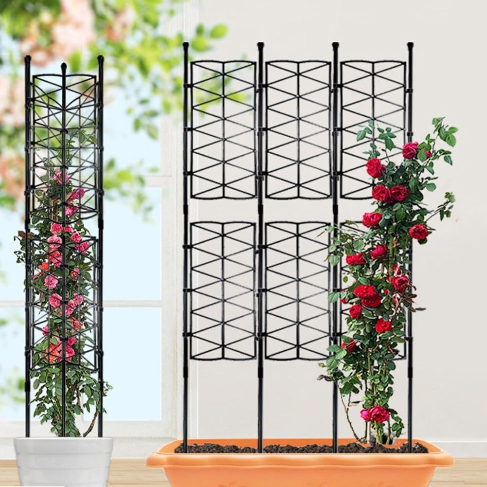 6 pezzi di supporto per piante rampicanti, traliccio interno, traliccio da giardino per piante in vaso, supporto per piante rampicanti, supporto per fiori in vaso, traliccio