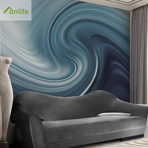 Miniatura 2 de funlife Mural de pared Art Deco para despegar y pegar, autoadhesivo, papel tapiz grande para decoración de dormitorio, sala de estar, líneas