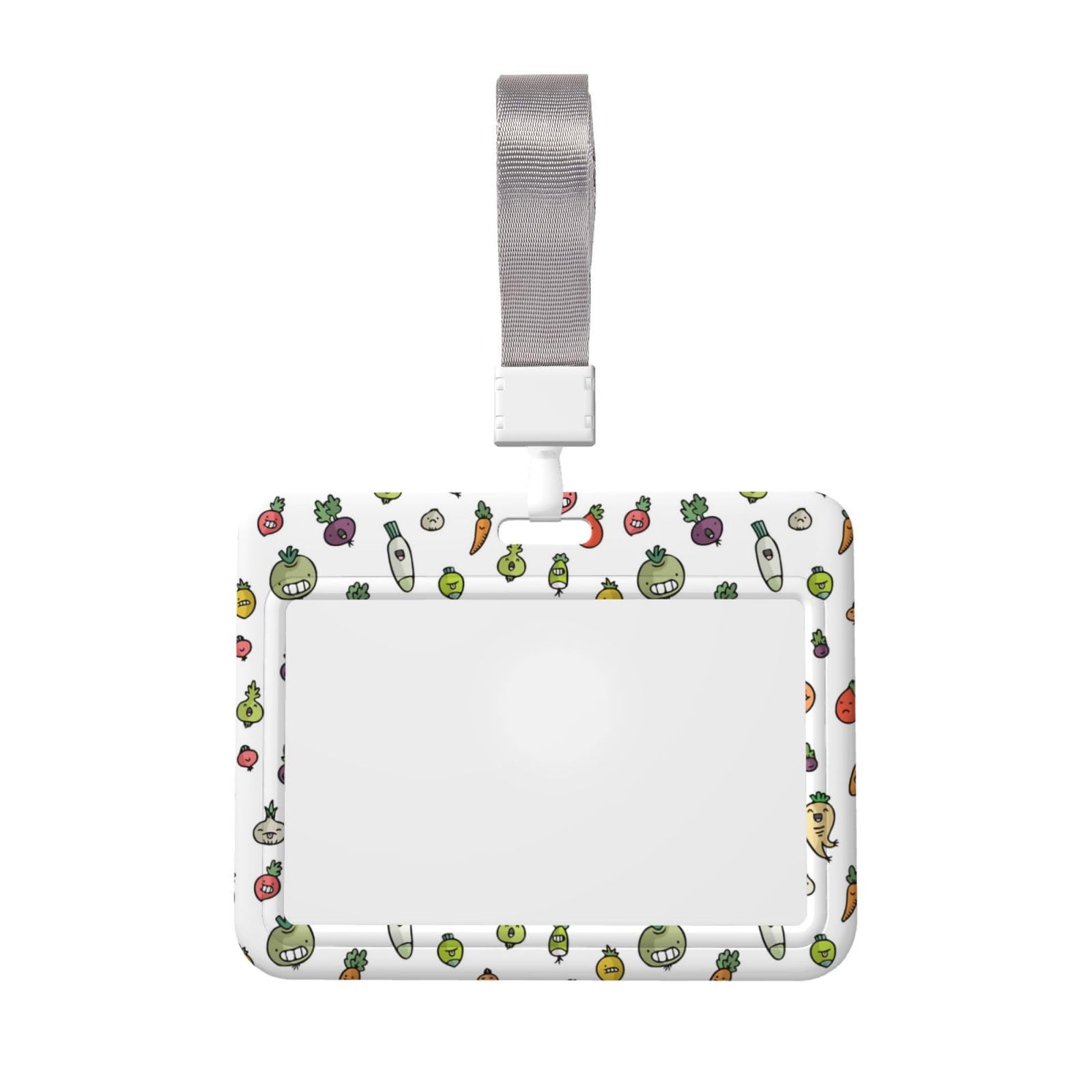 Amazon.co.jp: ネームホルダー かわいい野菜柄 Idカードホルダー Id