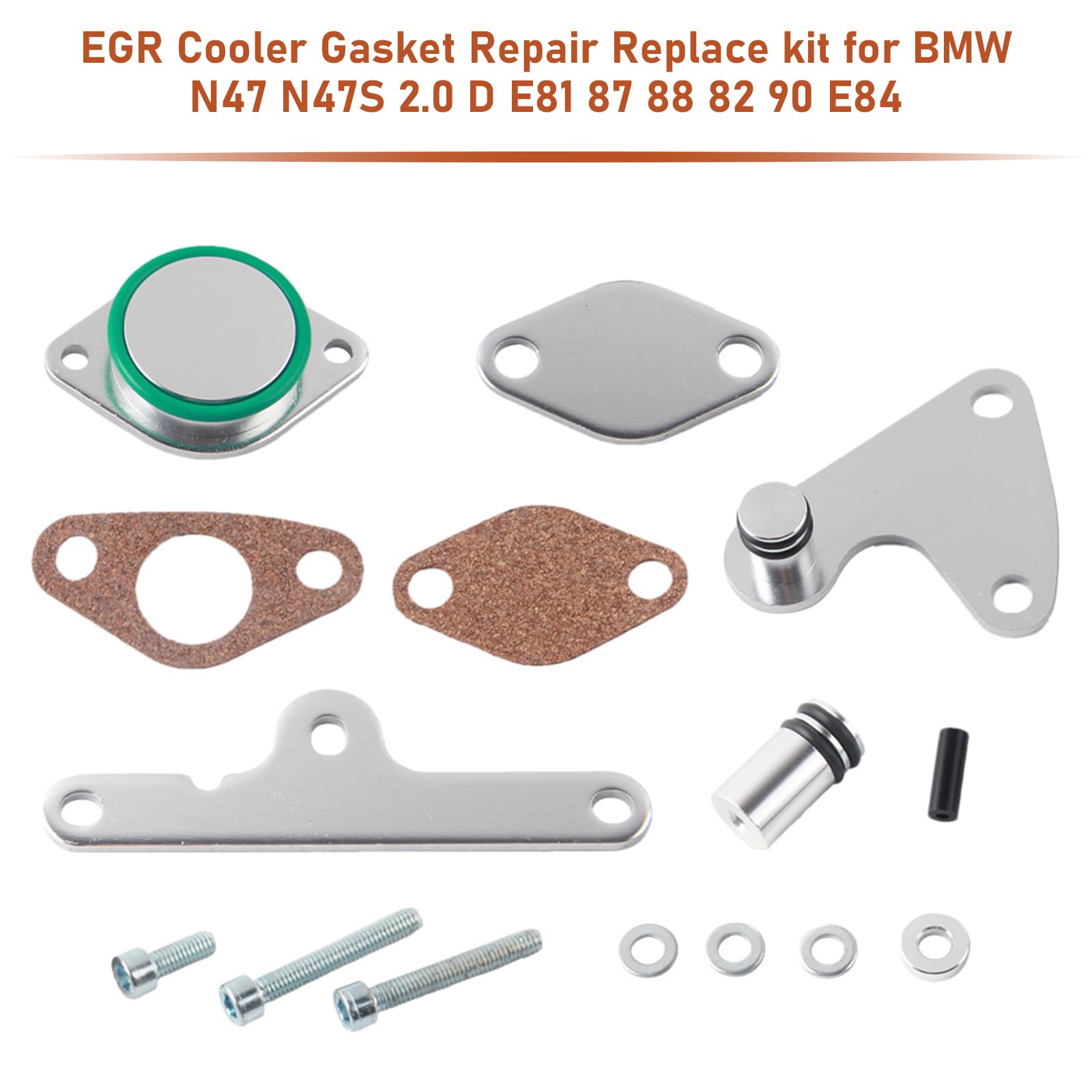 Topteng EGR Cooler Gasket Repair Replace Kit Adatto per BMW N47 N47S 2.0 D E81 87 88 82 90 E84