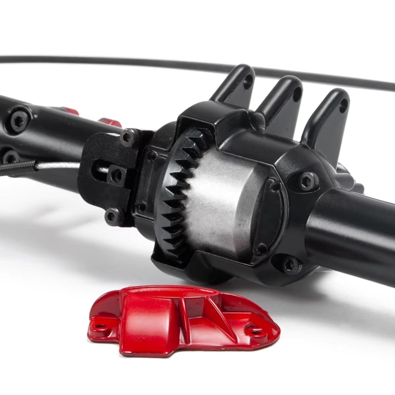 RC-Achse Ersatzteile Kompatibel Mit D90 1/10 RC Crawler Car Upgrade-Teile Aluminium Komplette Vorder- Und Hinterachse Mit Differentialsperre