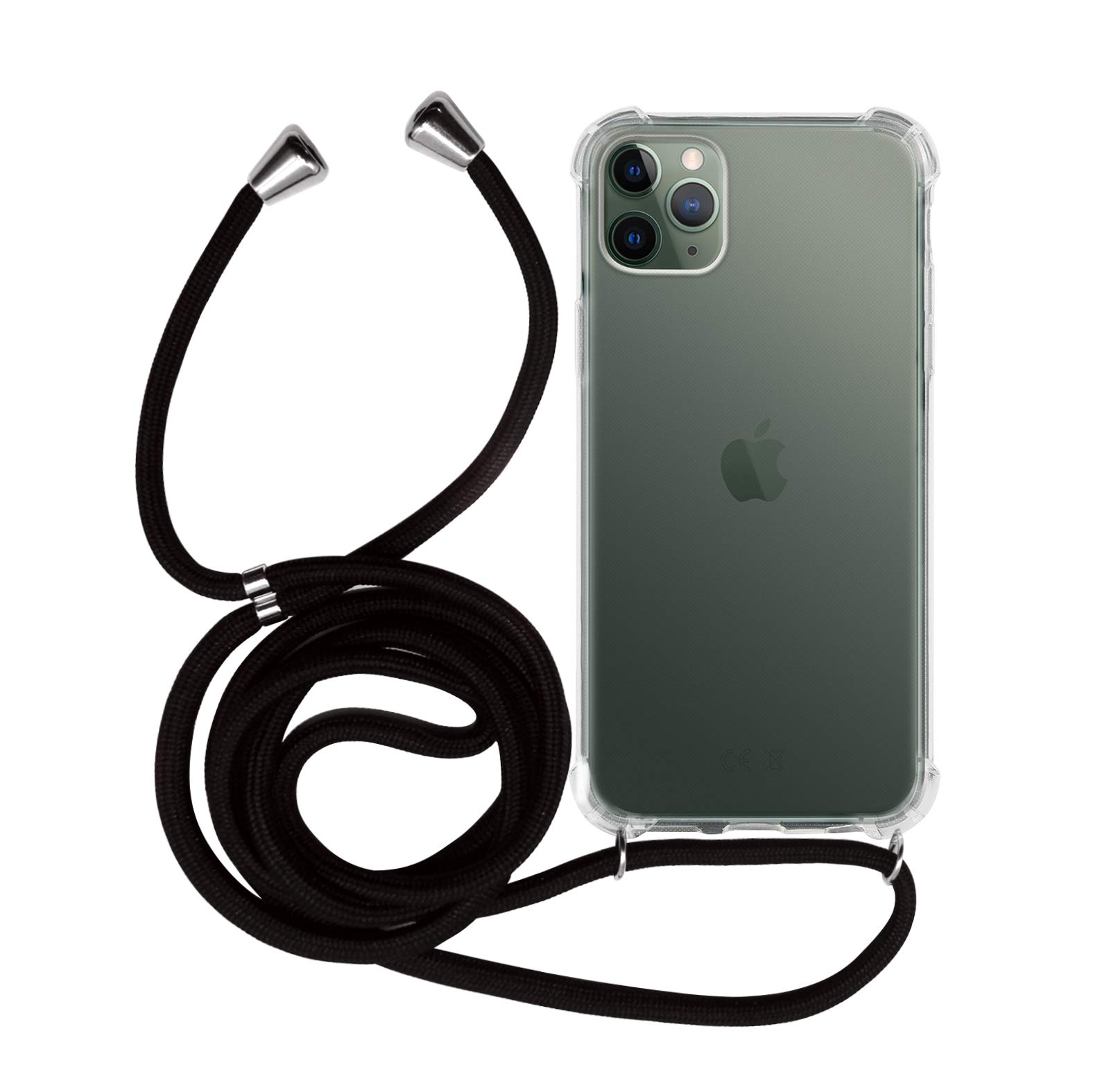 Cheap Shockproof Transparent Phone Case Crossbody Necklace Cord