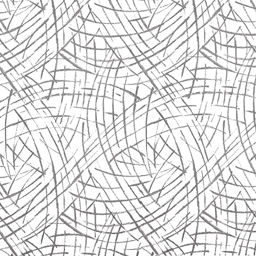 Sunbaby Peel And Stick Wallpaper Removable : Abstract Self-Adhesive Wallpaper Grey Cat Paw Pattern Decorative Wallpaper (17.7'' * 118.1'') #TOP11