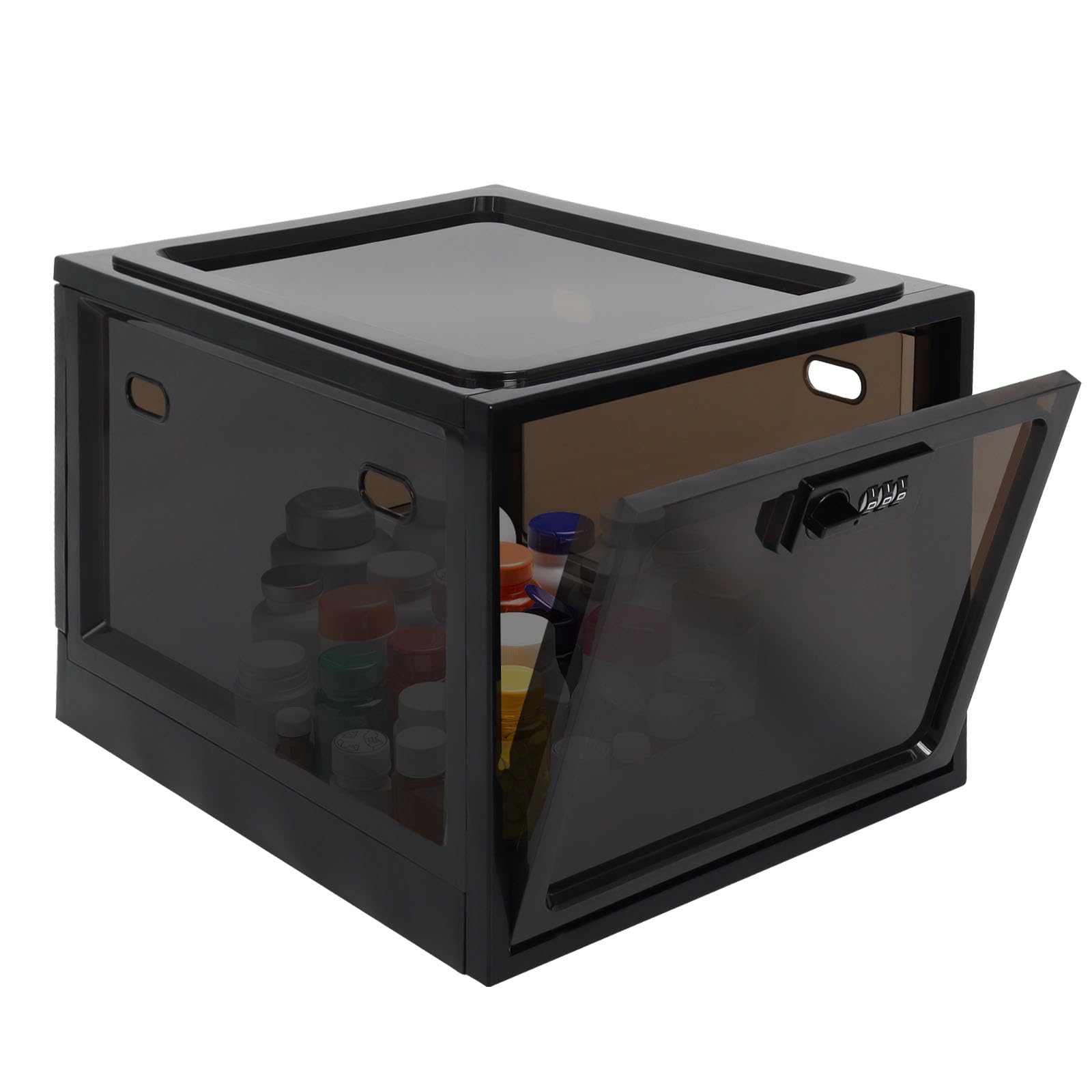 Lockable Medication Storage Box for Food Snacks Phone & Office Documents — image 1