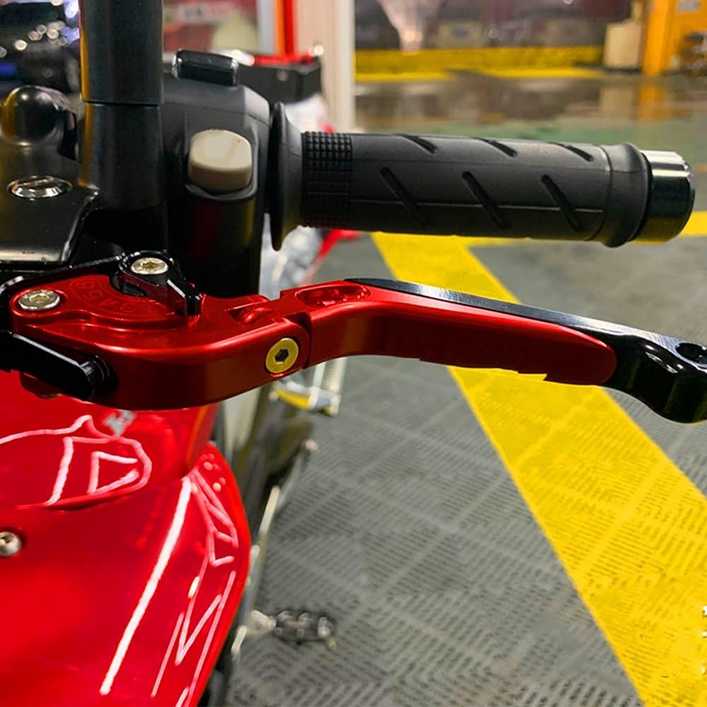 INPETS Maniglia Leva Freno Leva Per Aprilia Per SRMAX SR MAX 125 300 2011 2012 2013 2014 2015 2016 Moto Pieghevole Regolabile Freno Leve Di Frizione (Color : 4)