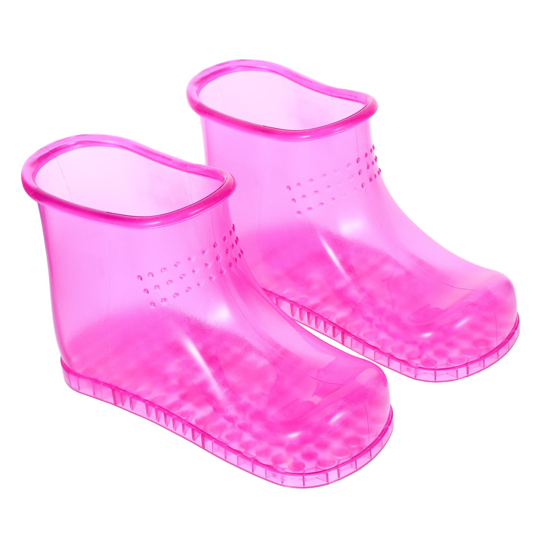 TOPBATHY Fußbadschuhe Zufälliger Stil Pvc Material für Große Füße bis Größe 45 mit Massage Sohlen Design Leichter Reinigung für Sauna und Fußpflege zu Hause